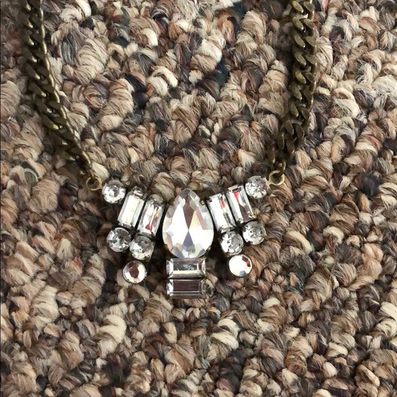 Bass Statement Stone Crystal Style Necklace - Picture 1 of 6